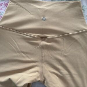 Lululemon Athletica Beige High-Waisted Leggings